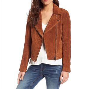 BlankNYC suede leather moto jacket